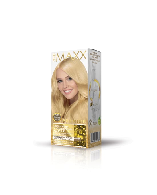 Maxx Deluxe Premium Yarı Kit Set Boya 9.0 Doğal Sarı