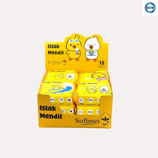 Tekli Islak Mendil Standı Civciv 12li