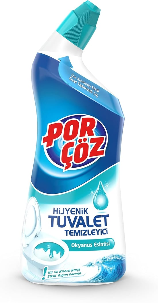 [görsel gerekli] PORÇÖZ TUVALET TEMİZLEYİCİ JEL OKYANUS KOKUSU 750 ML