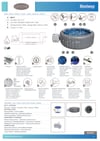 Lay-z-spa 6001t Santorini Smart Hydrojet Pro Enerji Tasarruflu Şişme Spa Havuzu, Mobil Uygulama Kontrollü, 5-7 Kişilik