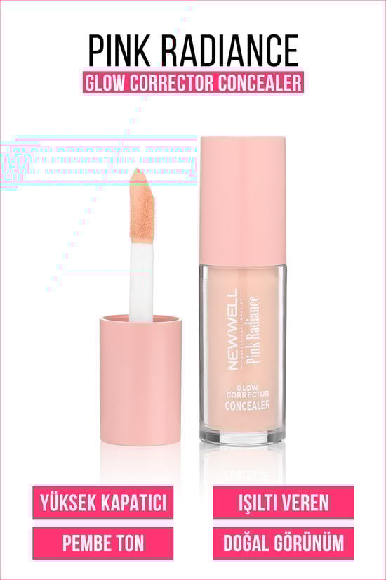 New Well Pembe İşıltılı,parlaklık,düzeltici,kapatıcı 8 Gr