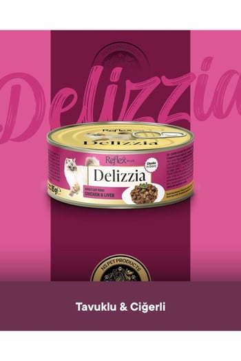 Reflex Plus Delizzia Yetişkin Tavuklu-ciğerli Gravy Kedi Maması 85 Gram