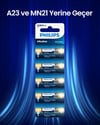 Philips Alkalin 12v Kumanda Pili A23 Mn21 5'li Blister