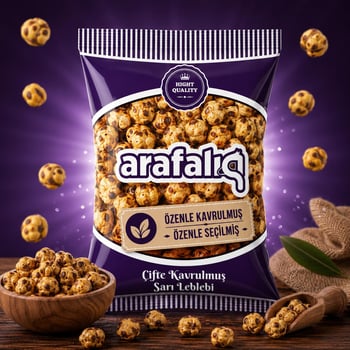 Arafalık Çifte Kavrulmuş Leblebi 90 Gr – Ekstra Çıtır Lezzet | 20’li Koli