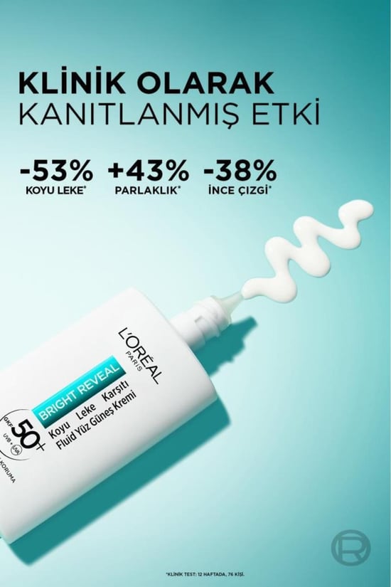 L'oreal Paris Bright Reveal Spf 50+ Koyu Leke Karşıtı Günlük Yüz Güneş Kremi 50 Ml