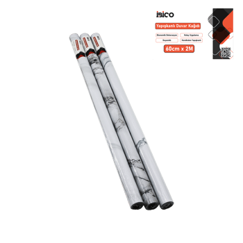 İ13-075 ( 2mt X 60cm )( Beyaz Mermer Desenli )( Tezgah Üstü ) Folyo Sticker & Duvar Kağıt ( Kendinden Yapışkanlı & Eko Dekorasyon & Dayanıklı )