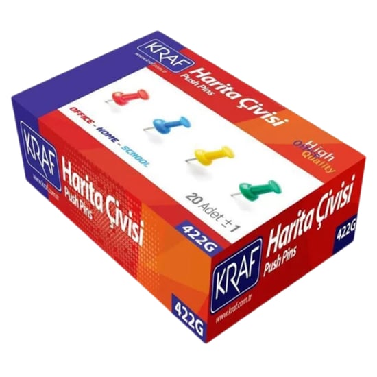 Kraf 422 Harita Çivisi 18 Lirenkli
