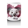 Pembe Duvarı Delen Sevimli Koala – Baskılı Kahve Kupası