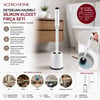 Acero Home-2116 ( Deterjan Hazneli ) Klozet Wc Fırça Seti ( Silikon )
