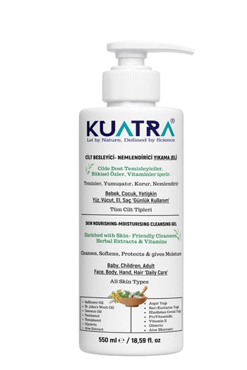 Kuatra Nemlendirici Besleyici Temizlik Jeli 550ml (kokusuz)