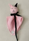 Muslin Emzik Tutuculu Kedi Uyku Arkadaşı Pembe