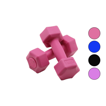 Mrt Spor ( 1kg ) Plastik Köşeli Dambıl ( 2pcs )