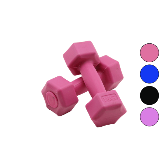 Mrt Spor ( 1kg ) Plastik Köşeli Dambıl ( 2pcs )