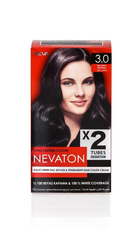Nevaton 2 Li Saç Boyası 3.0 Koyu Kahve