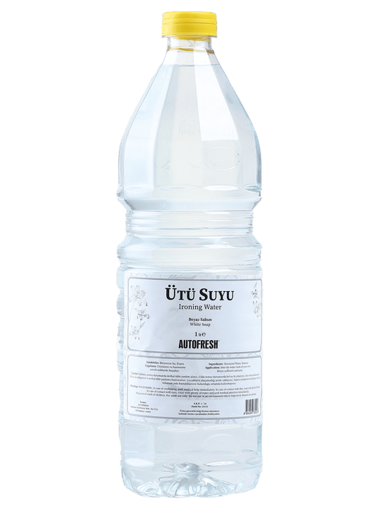 AutoFresh Ütü Suyu 1 Litre Beyaz Sabun Kokulu 1 Lt Buhar Kazanlı Ütülere Uygun Kireç Yapmaz Formül
