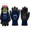 İnura Global Zebra No 10 Xl Nitril İşçi Eldiven Poşetli Ambalaj Kesilme Direnç Mavi Siyah Mf-050
