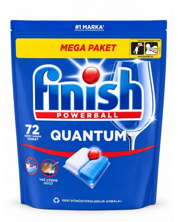 Finish Quantum Hepsi Bir Arada 72'li Bulaşık Makinesi Tableti