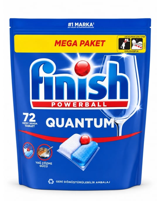 Finish Quantum Hepsi Bir Arada 72'li Bulaşık Makinesi Tableti