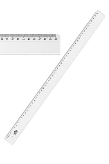 Plastik Cetvel 50 Cm