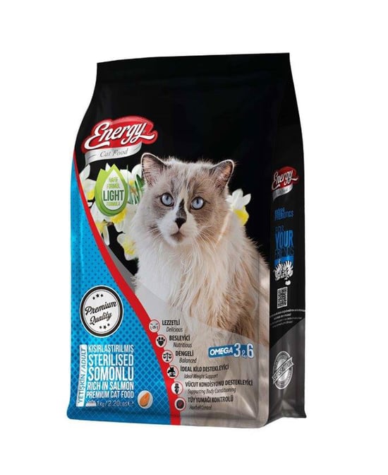 Energy Kedi Maması 1 Kg Somonlu Kısırlaştırılmış