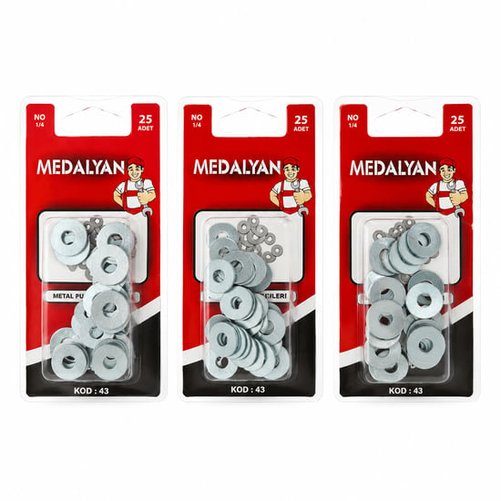 Medalyan Dl-43 ( 1/4 ) ( 25pcs ) Metal Pul