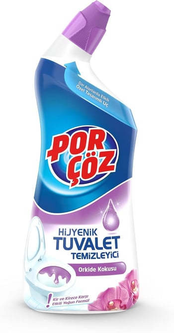 [görsel gerekli] PORÇÖZ TUVALET TEMİZLEYİCİ JEL ORKİDE ESİNTİSİ 750 ML