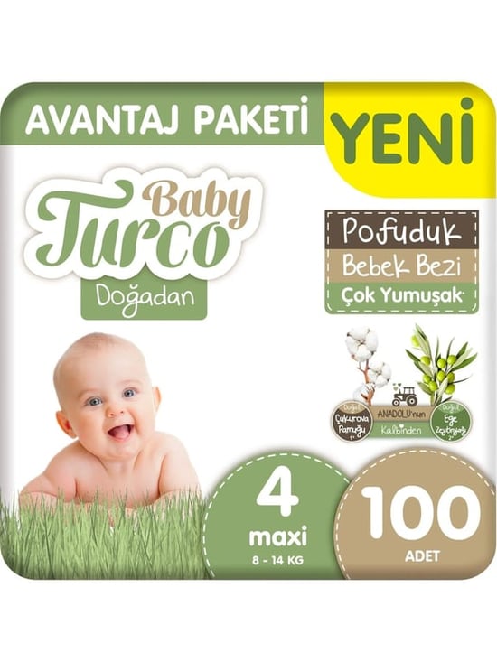 Baby Turco Dogadan Avantaj 4'no Maxı 100'lu Pofuduk