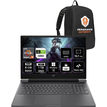Hp Victus 16 Ryzen 5 7640hs Rtx 4060 8gb Ram 1tb Ssd 16.1" Fhd 144hz Win11 Pro 7z4m8eapn399 Gaming L