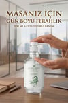 Masa Üstü Kolonya Ofis Kolonyası Sprey 500 Ml Yeşil Beyaz Kolonyası