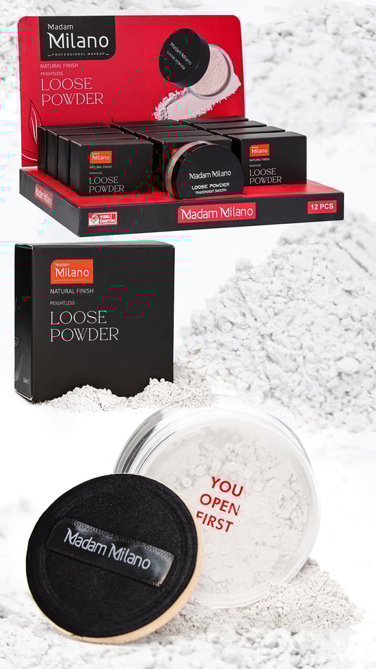 Loose Powder Makyaj Sabitleyici Matlaştırıcı Toz Pudra - 01 Transparan