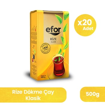 Efor Rize Dökme Siyah Çay 500 Gr – 20'li Koli