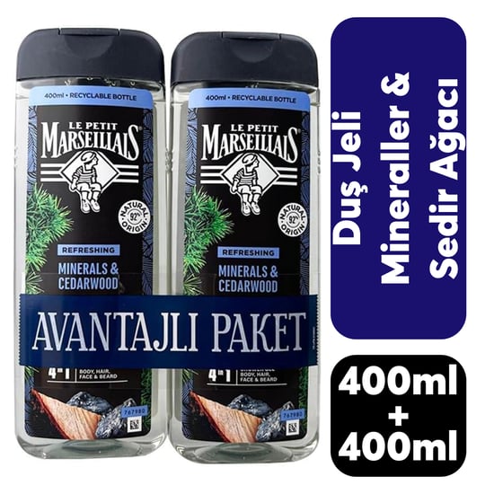 Le Petit Marseillais Sedir 2'li Duş Jeli 400 Ml