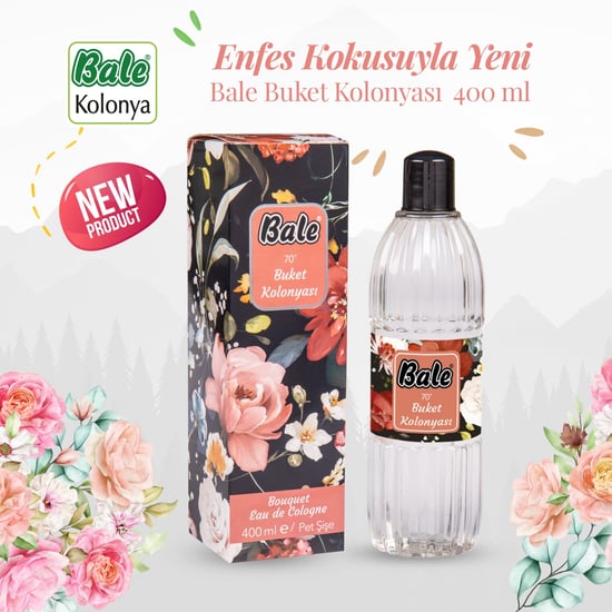 Bale Buket Kolonyası Kutulu Pet Şişe 400 ml.