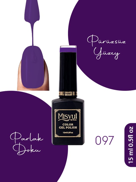 Misyul Uv Led Kalıcı Oje Nail Art 15 Ml 097