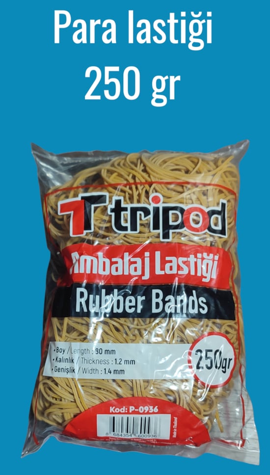 Hagiki Ambalaj Lastiği 250 Gram Para Lastik