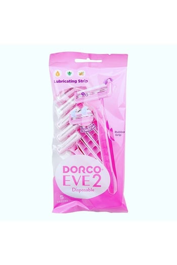 Dorco Eve2, banyo tıraş bıçağı, kayganlaştırıcılı tıraş bıçağı, 2 bıçaklı tıraş bıçağı, kadın tıraş bıçağı, tek kullanımlık jilet, poşetli jilet, banyo için jilet, pürüzsüz tıraş, nemlendirici tıraş bıçağı, tıraş bıçağı 5li,toptan tıraş bıçağı,toptan dorco