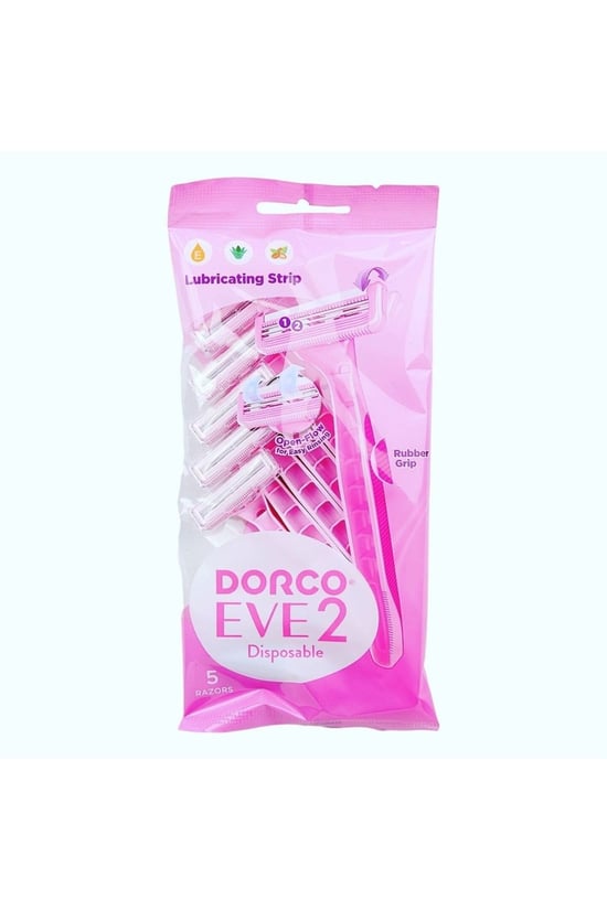 Dorco Eve2, banyo tıraş bıçağı, kayganlaştırıcılı tıraş bıçağı, 2 bıçaklı tıraş bıçağı, kadın tıraş bıçağı, tek kullanımlık jilet, poşetli jilet, banyo için jilet, pürüzsüz tıraş, nemlendirici tıraş bıçağı, tıraş bıçağı 5li,toptan tıraş bıçağı,toptan dorco