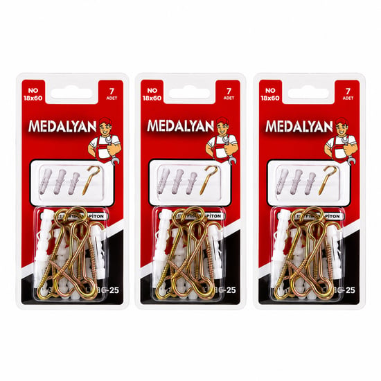 Medalyan Dl-25 ( 18x60 ) ( 7pcs ) Açık Piton Dübelli