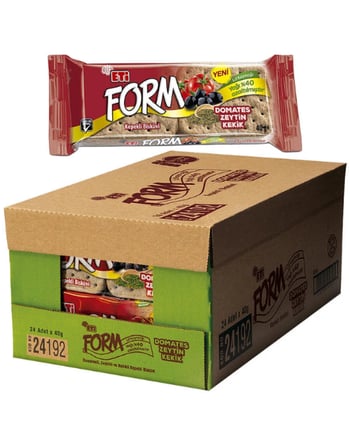 Eti Form Domatesli Zeytinli ve Kekikli Kepekli Bisküvi 40 Gr X 24 Adet
