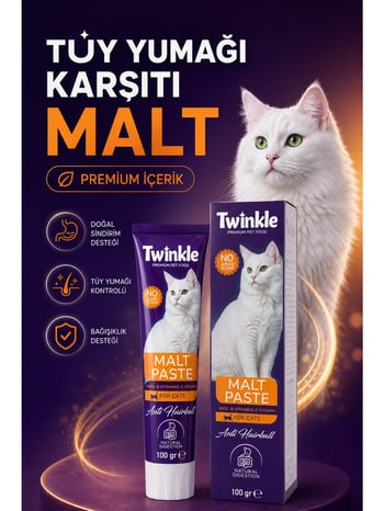 Tüy Yumağı Önleyici Kedi Malt Macunu 100 Gr