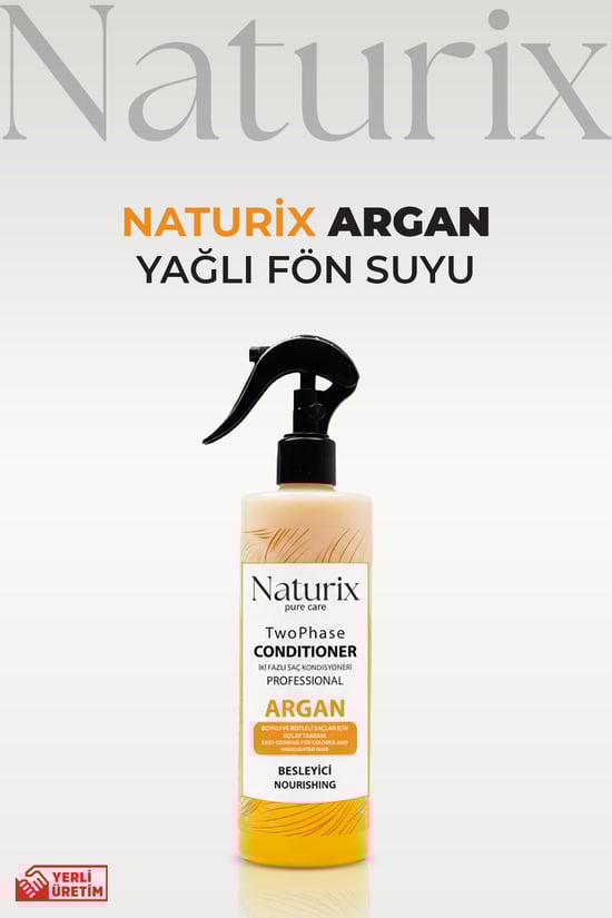 Naturix Argan Yağlı Iki Fazlı Saç Bakım Ve Fön Suyu 400 ml