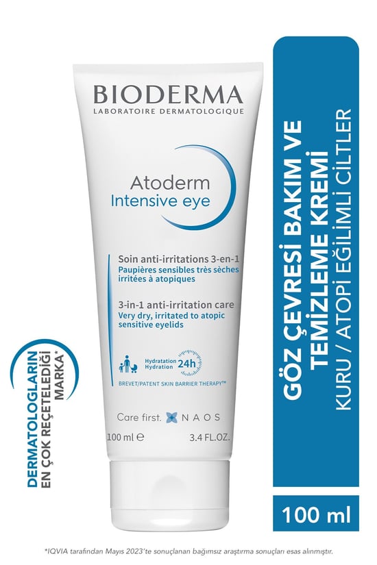 Bioderma Atoderm İntensive Giz Çevresi Kremi ve Temizleyici 100 Ml