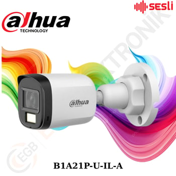 Dahua Dh-hac-b1a21p-u-ıl-a Ahd 2mp+3.6mm Lens+30 Metre Ir Starlight Sesli Gece Renkli Smart Dual Kamera