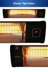 Glow Uzaktan Kumandalı Karbon İnfrared İsıtıcı 2500w Duvar Tipi Teras Balkon 5963
