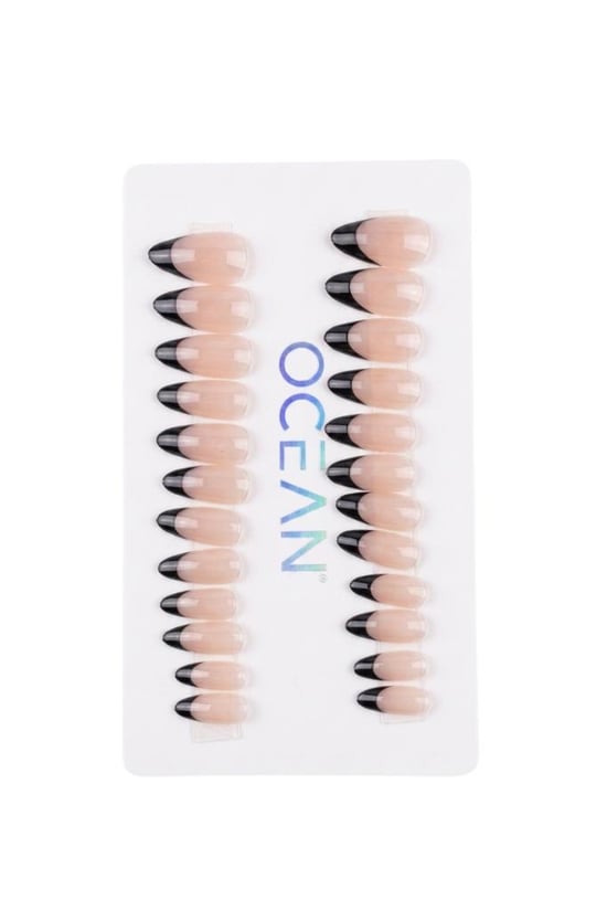 Ocean Profesyonel Takma Tırnak Seti Black French Ebay-207