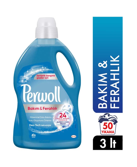 Perwoll Sıvı Çamaşır Deterjanı 3 Lt Bakım & Ferahlık 50 Yıkama