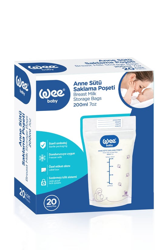 Wee Baby Anne Sütü Saklama Poşeti 20'li