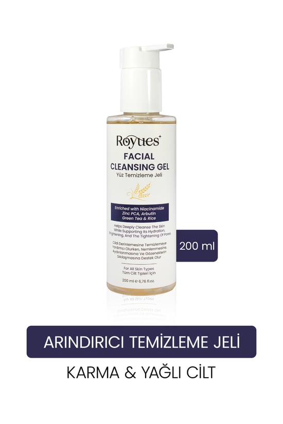 Nemlendirici Yüz Temizleme Jeli - Canlandırıcı, Arındırıcı, Tüm Cilt Tipleri 200ml