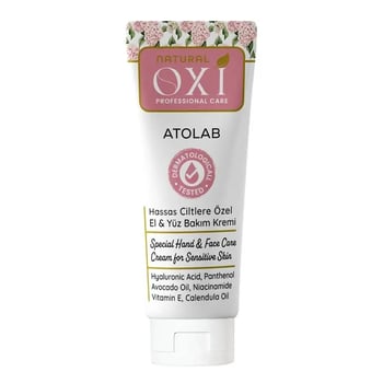 Oxi Natural Atolab Hassas Ciltlere Özel El & Yüz Bakım Kremi 75ml.