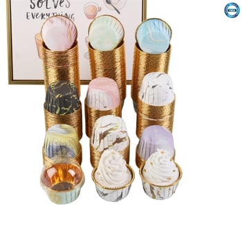 13 Cm Kek Kalıbı Modern Desenli Metalize 25 Li